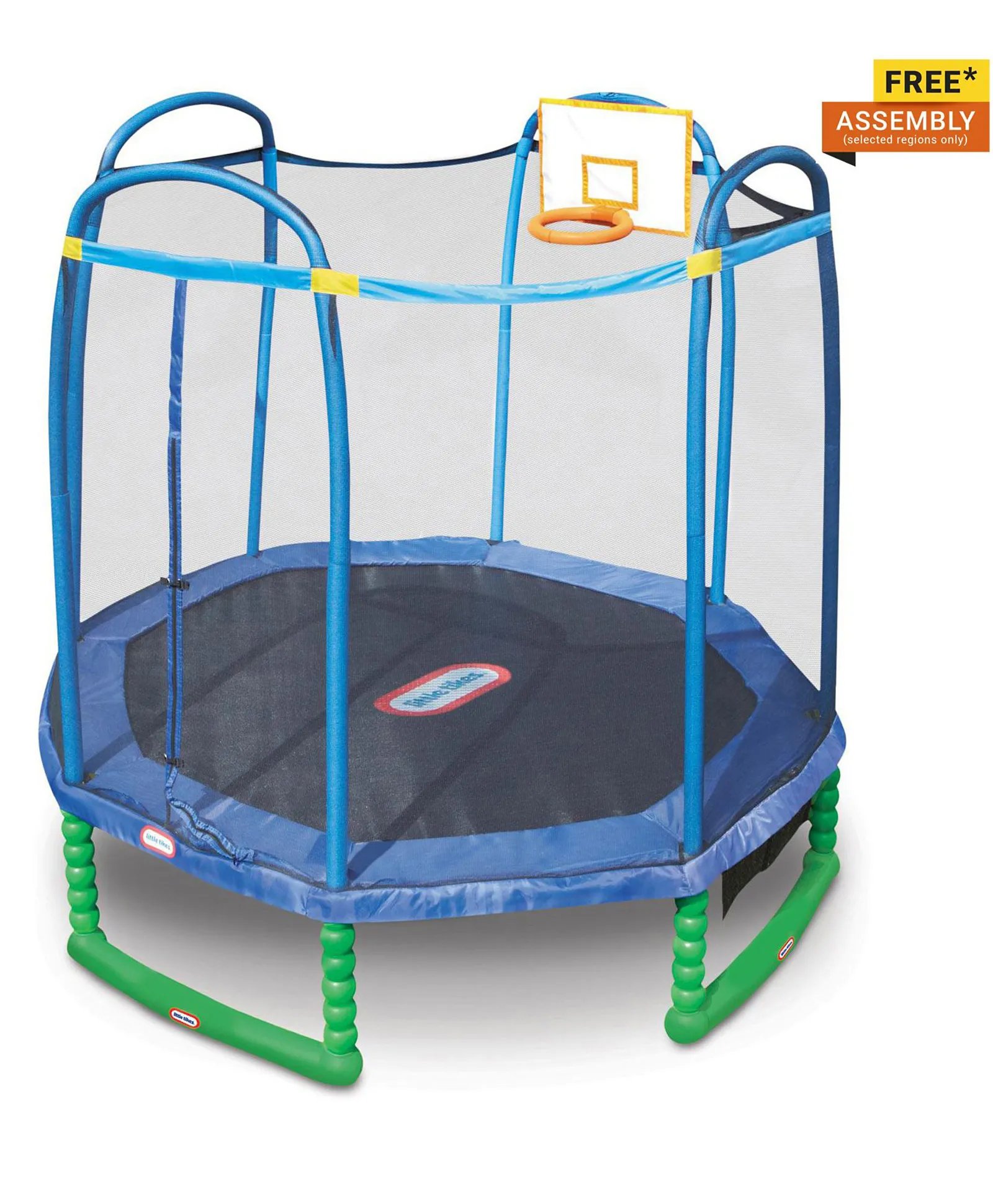 Little Tikes Sports Trampoline With Basket Ball Hoop - 10ft 